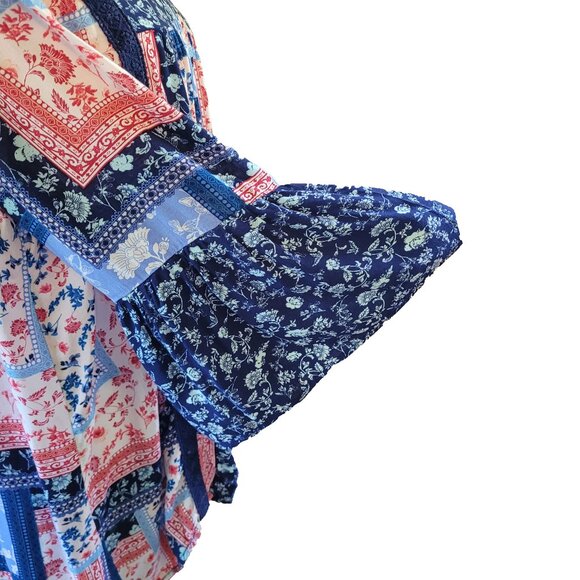 EST. 1946 Patchwork Blouse Size M - Picture 6 of 7